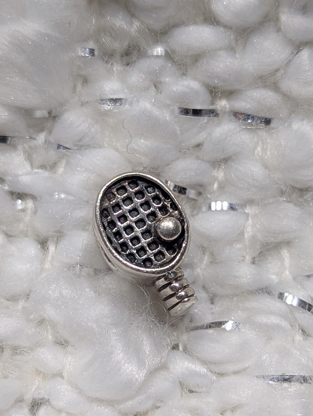 Chamilia tennis racket charm